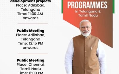 Narendra Modi’s Public Programmes In Telangana and Tamil Nadu