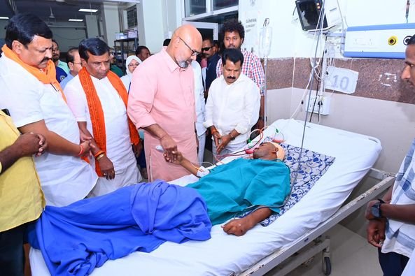 Visited ABVP Karyakarta Saikumar, Injured In The Attack at IIIT Basara