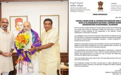 A Historic Win for Induru: National Turmeric Board HQ to Be Inaugurated in Nizamabad