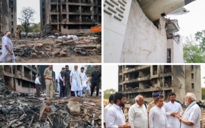 PM Narendra Modi Visits Ahmedabad Crash Site, Reviews Relief and Recovery Efforts