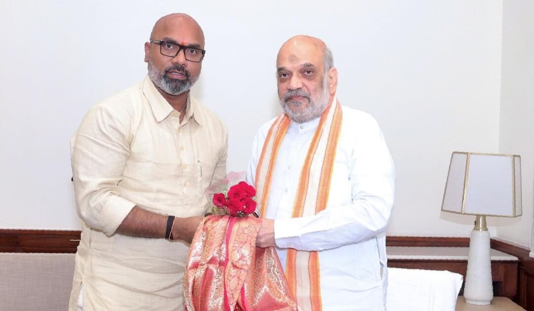 Nizamabad MP Shri Arvind Dharmapuri Meets Union Home Minister Shri Amit Shah Ji