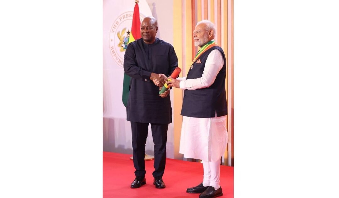 Ghana Honours PM Modi, Bharat’s Global Prestige Shines Brighter