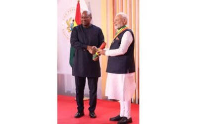 Ghana Honours PM Modi, Bharat’s Global Prestige Shines Brighter