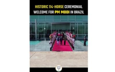 A 114-Horse Welcome: PM Modi’s Historic State Visit to Brazil