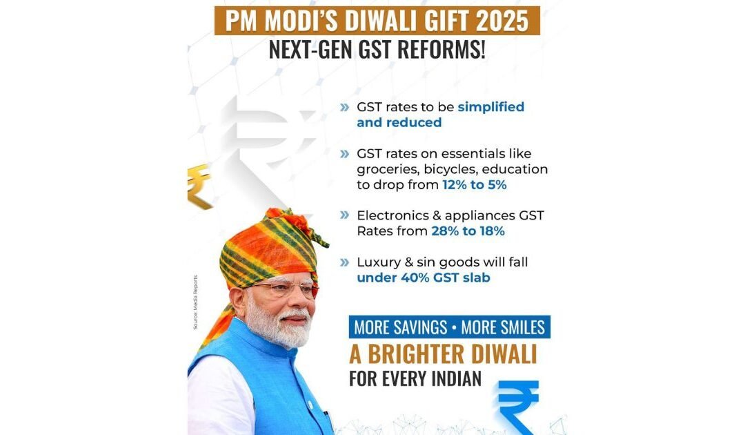 PM Modi’s Diwali Gift 2025: Next-Gen GST Reforms