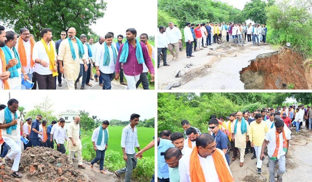Inspection of Bheemgal–Bada Bheemgal Road in Balkonda Constituency