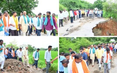 Inspection of Bheemgal–Bada Bheemgal Road in Balkonda Constituency