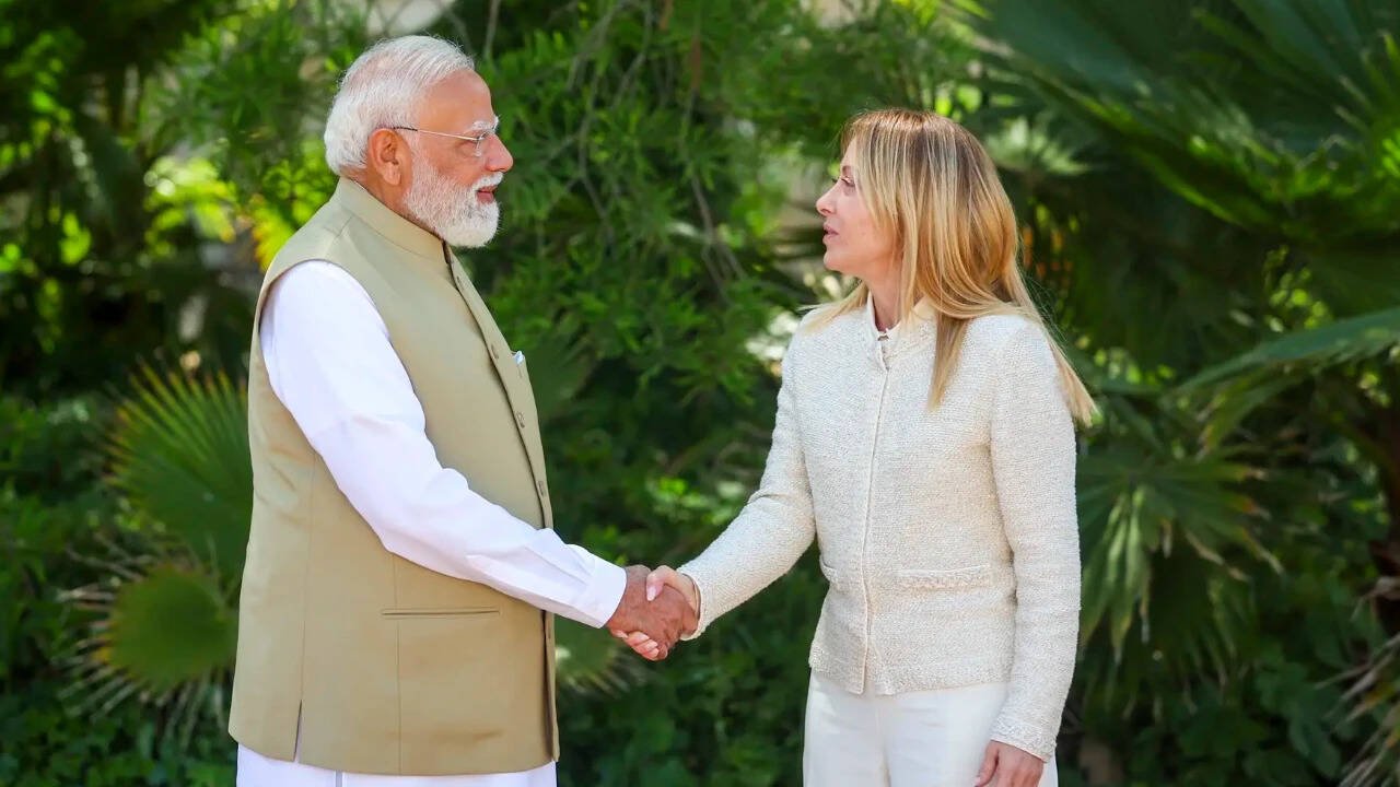 PM Modi with Italian PM Meloni