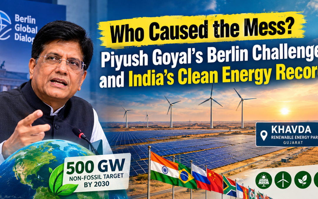 India’s Clean Energy Record : Piyush Goyal’s Berlin Challenge